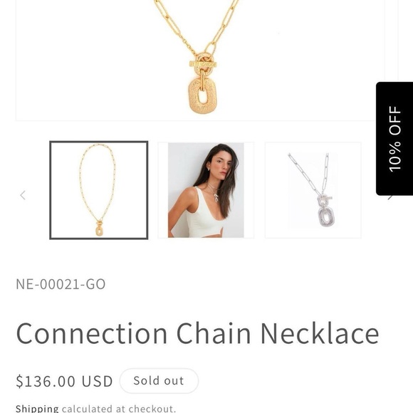 Gold Chain Necklace - Picture 7 of 8